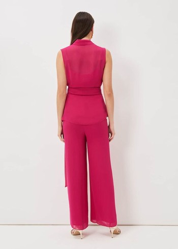 Phase Eight Florentine Chiffons Trousers Pink Australia | MW2681974